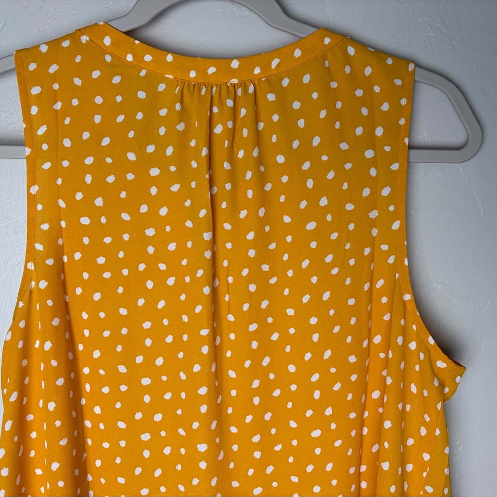 Market & Spruce Yellow Polka Dot Sleeveless Camisole - Picture 4 of 4